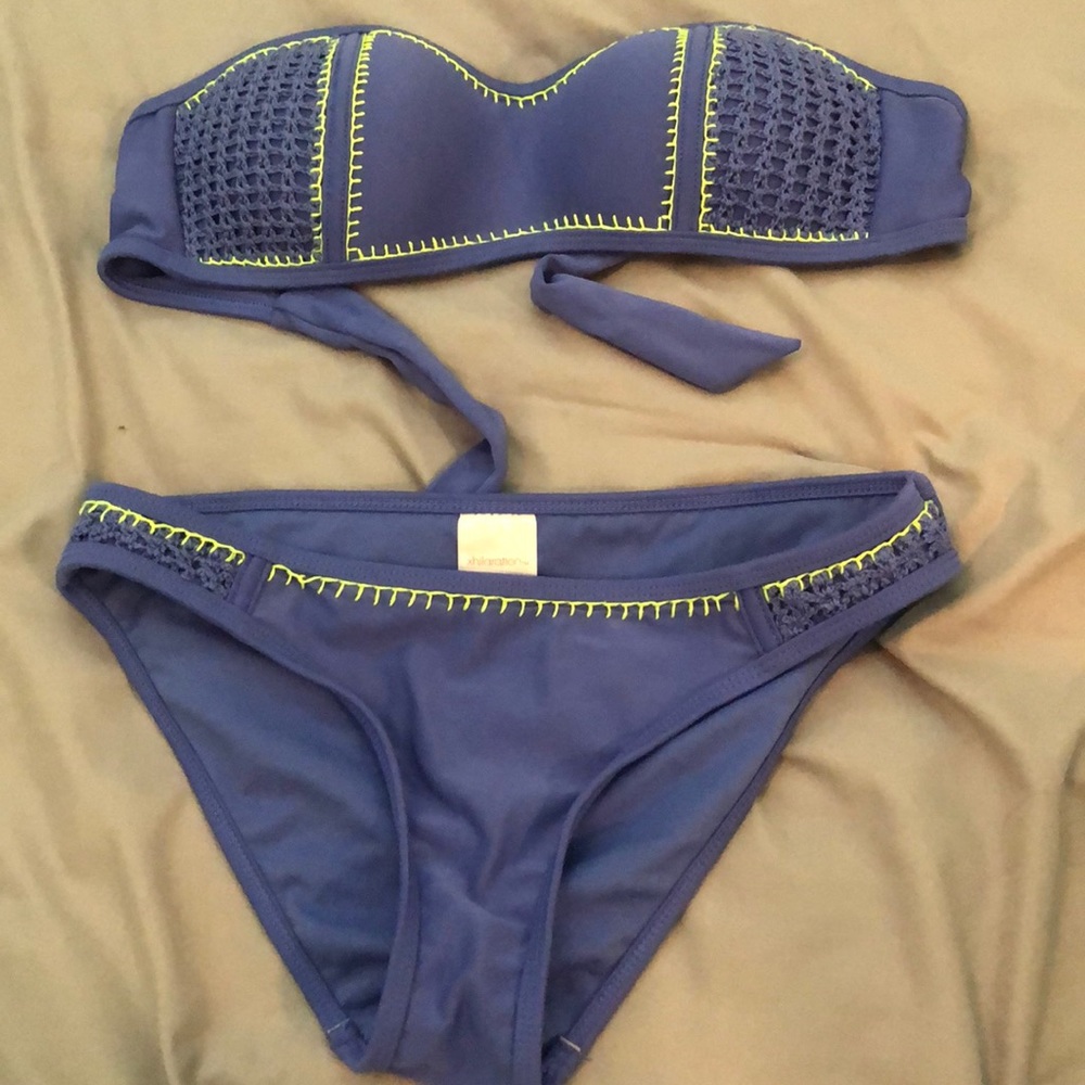 purple bikini set
